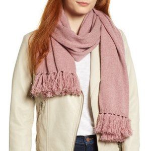 (nwt) Halogen Dusty Rose Marled Cashmere Muffler